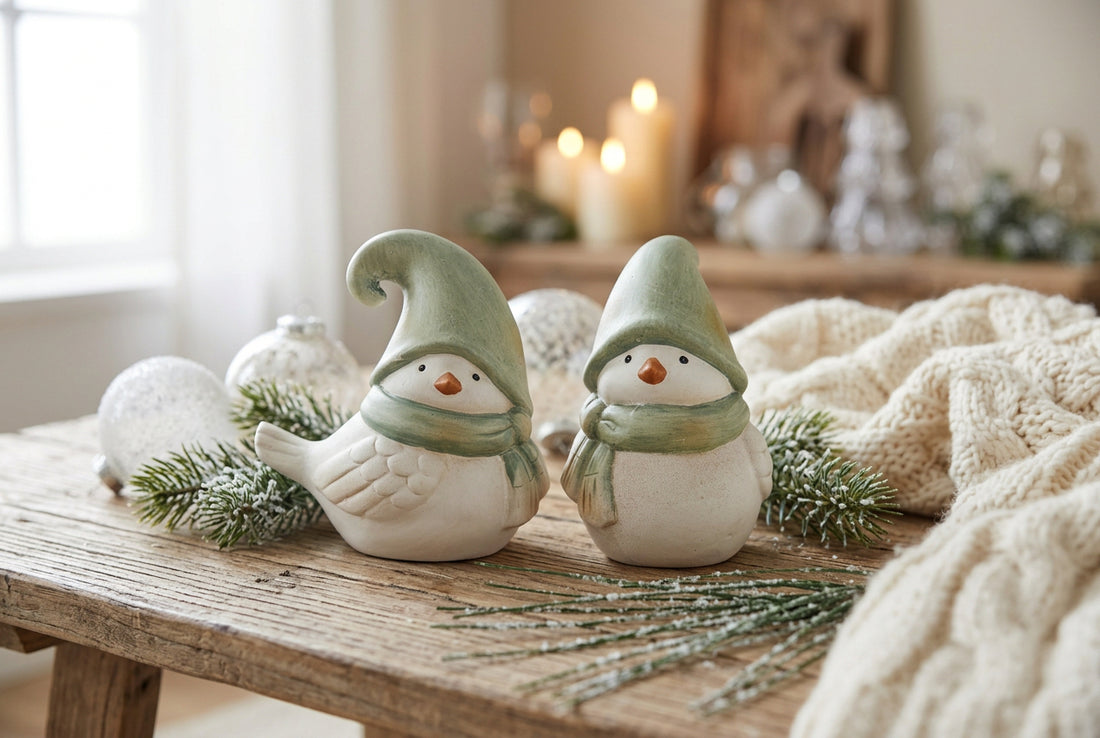 Winter Birds - Green Hat