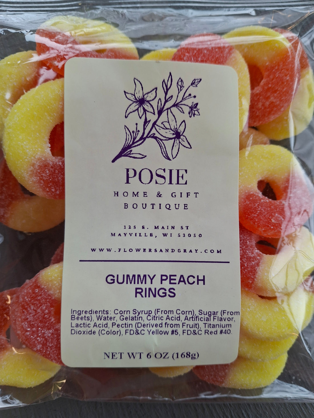 Gummy Peach Rings