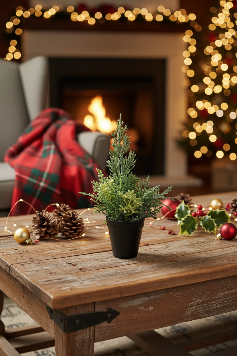 Mini Artificial Winter Plants