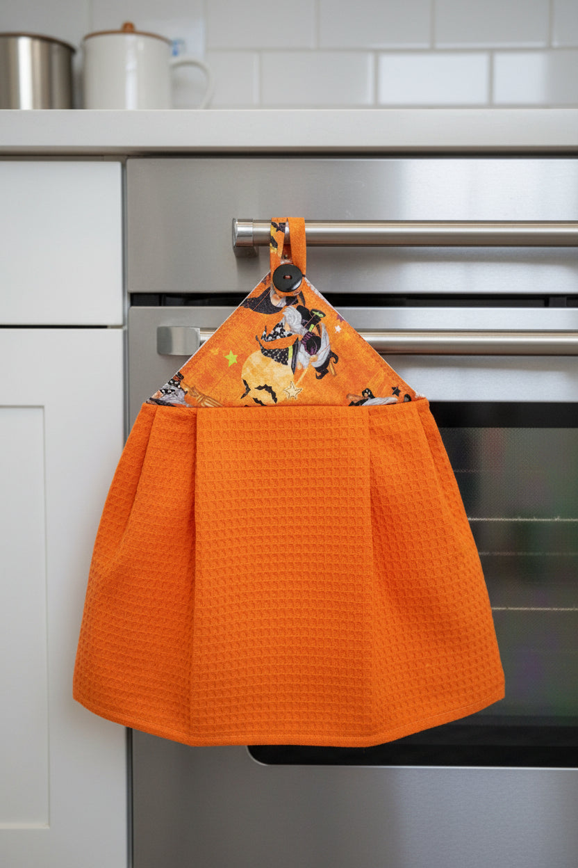 Orange + Gnome Witches Kitchen Towel