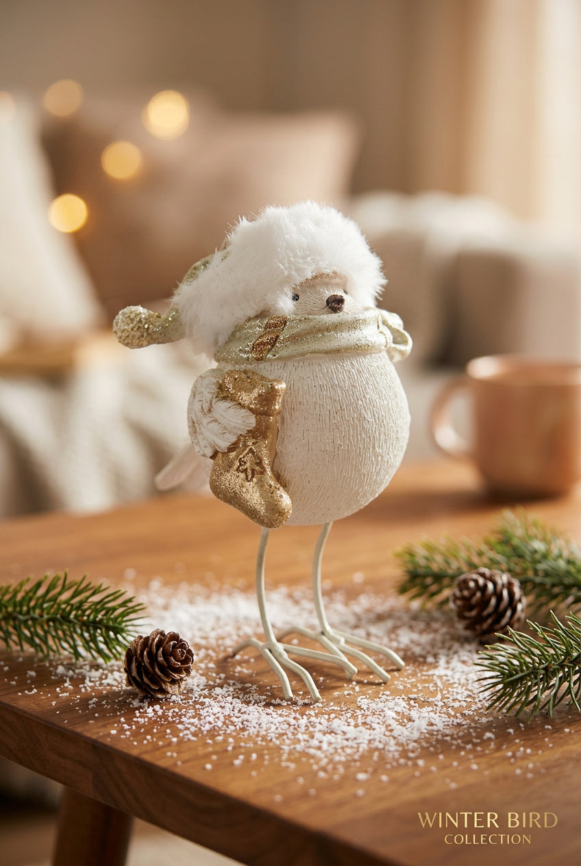 Snow Bird With Hat