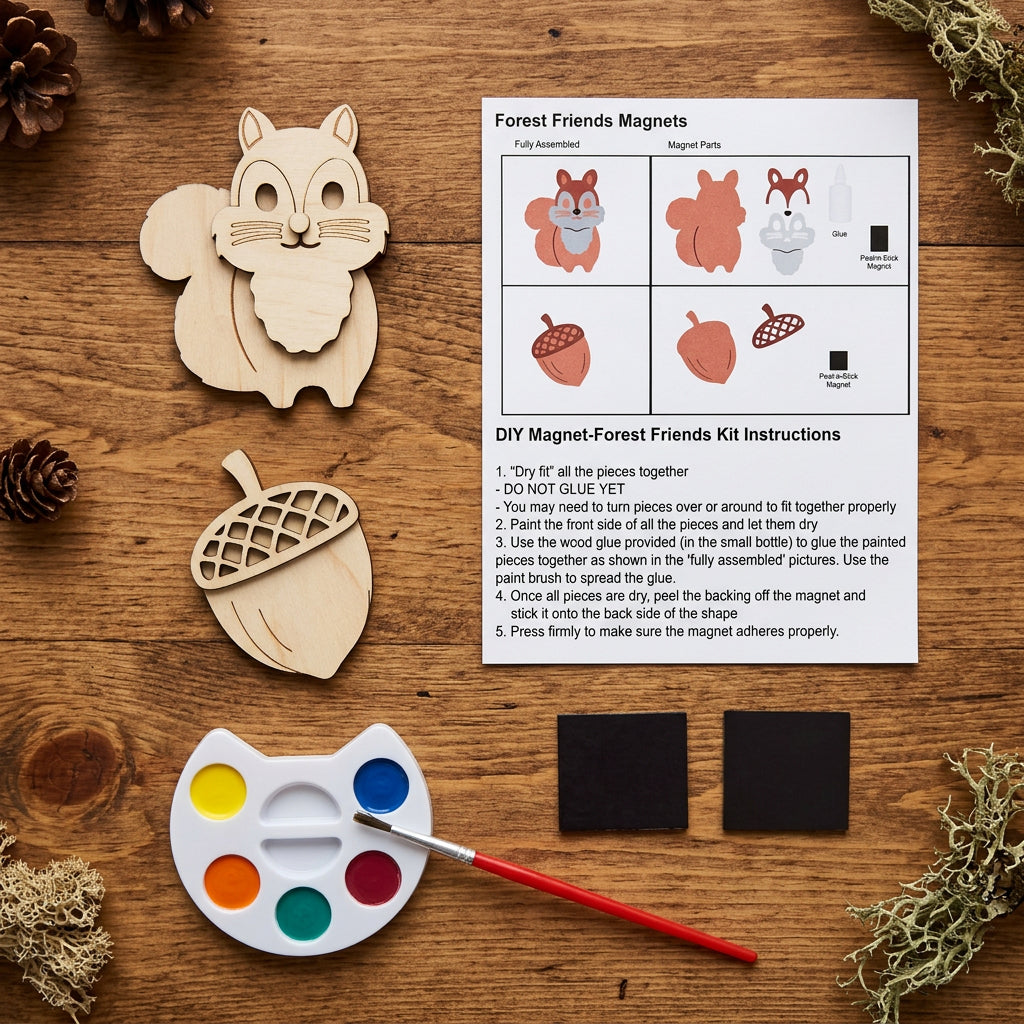 DIY Squirrel Magnets