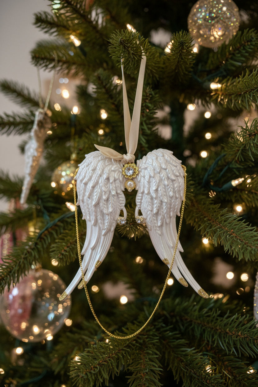 Kurt Adler Opulent Angel Wings Ornament