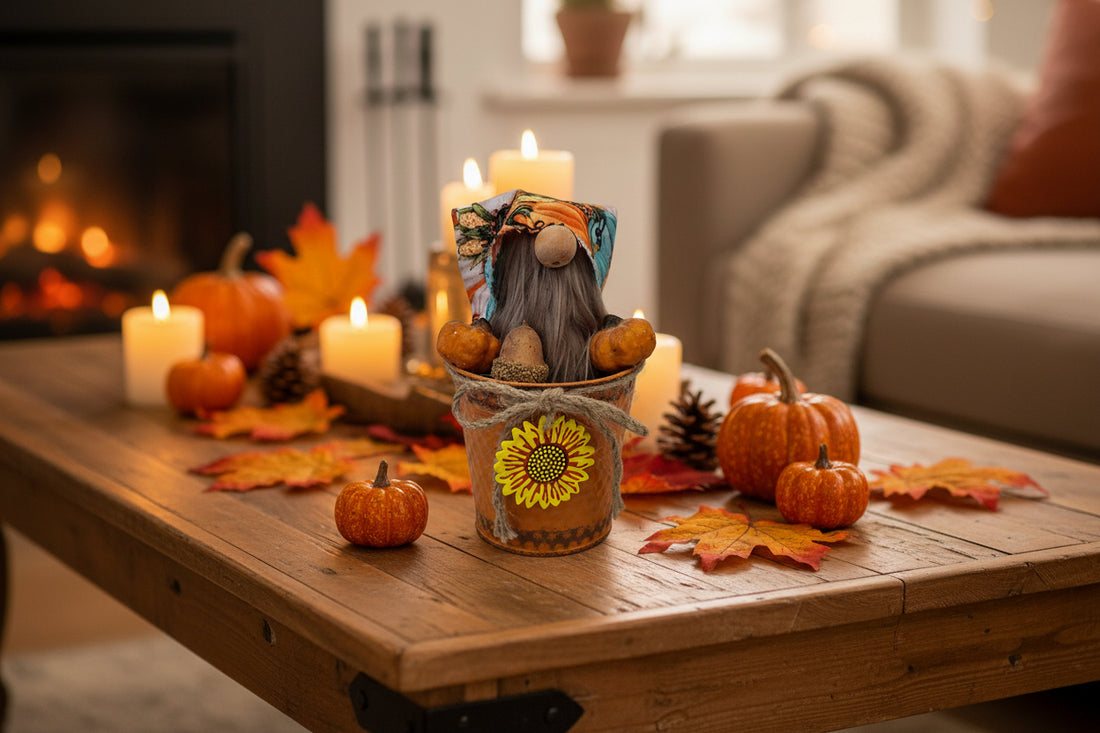 Autumn Bucket Gnome
