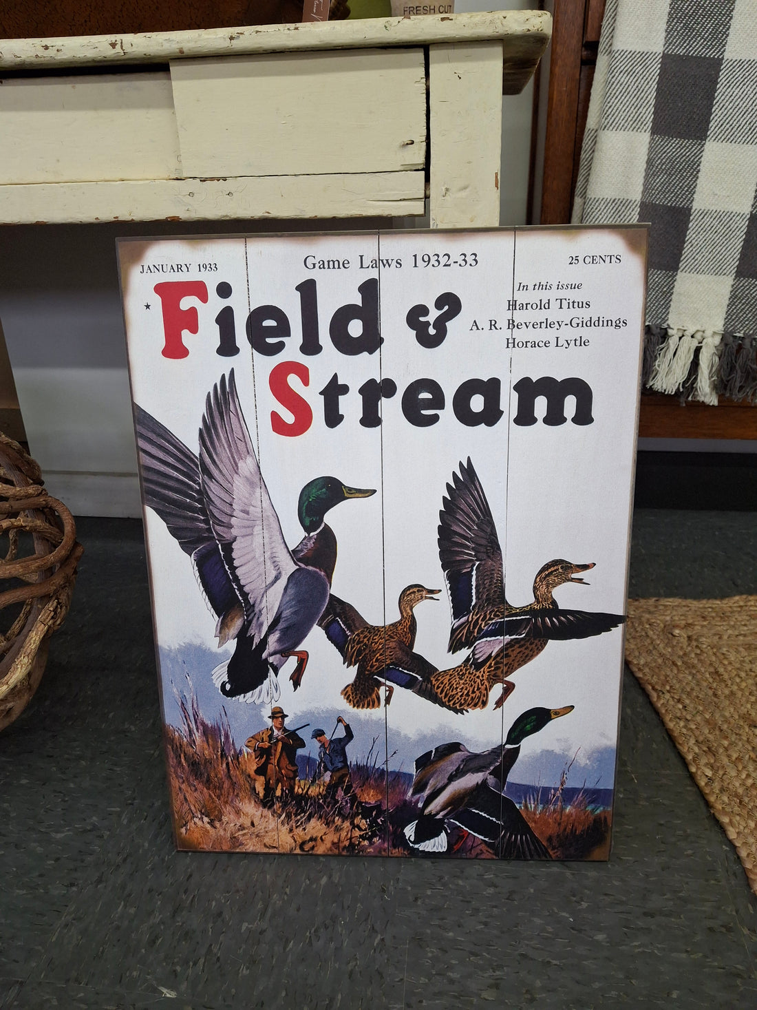 Field & Stream Duck Wooden Sign