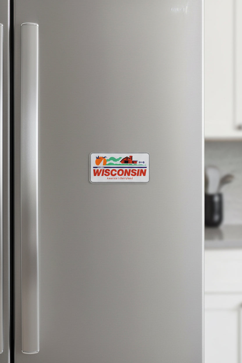 Wisconsin Magnet - License Plate