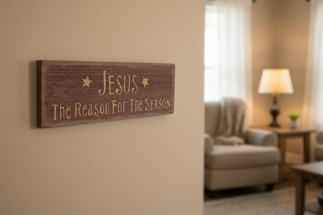 Jesus Is The Reason Wooden Sign