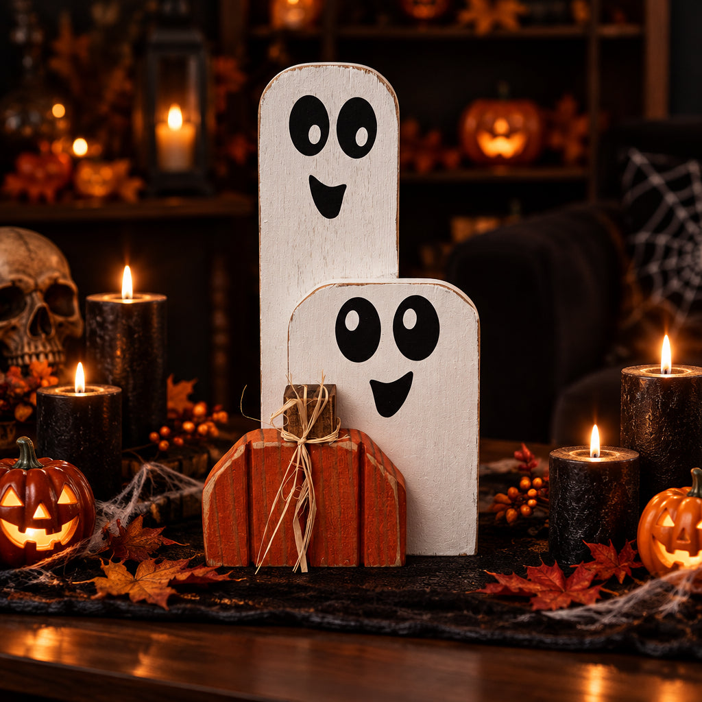 Ghosts + Pumpkin
