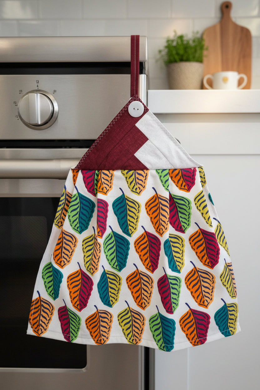 Bold Leaves Kitchen Towel
