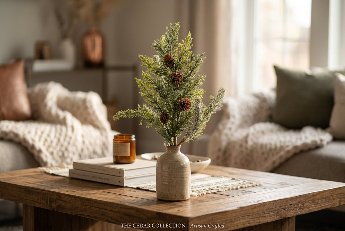 Juniper + Mini Pinecones Pick - 19"
