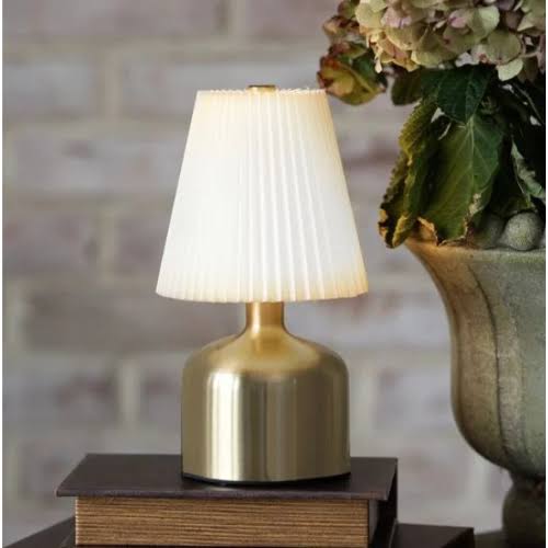 Rechargable Ivory & Gold Lamp