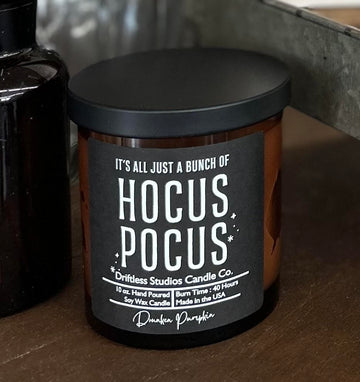 "hocus pocus" Drunken Pumpkin Soy Candle