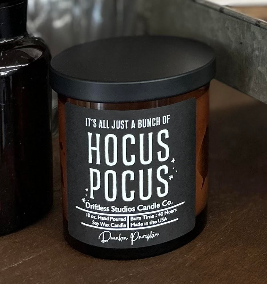 "hocus pocus" Drunken Pumpkin Soy Candle