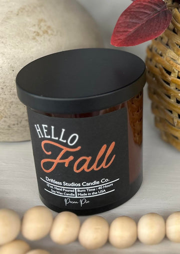 "hello fall" Pecan Pie Soy Candle