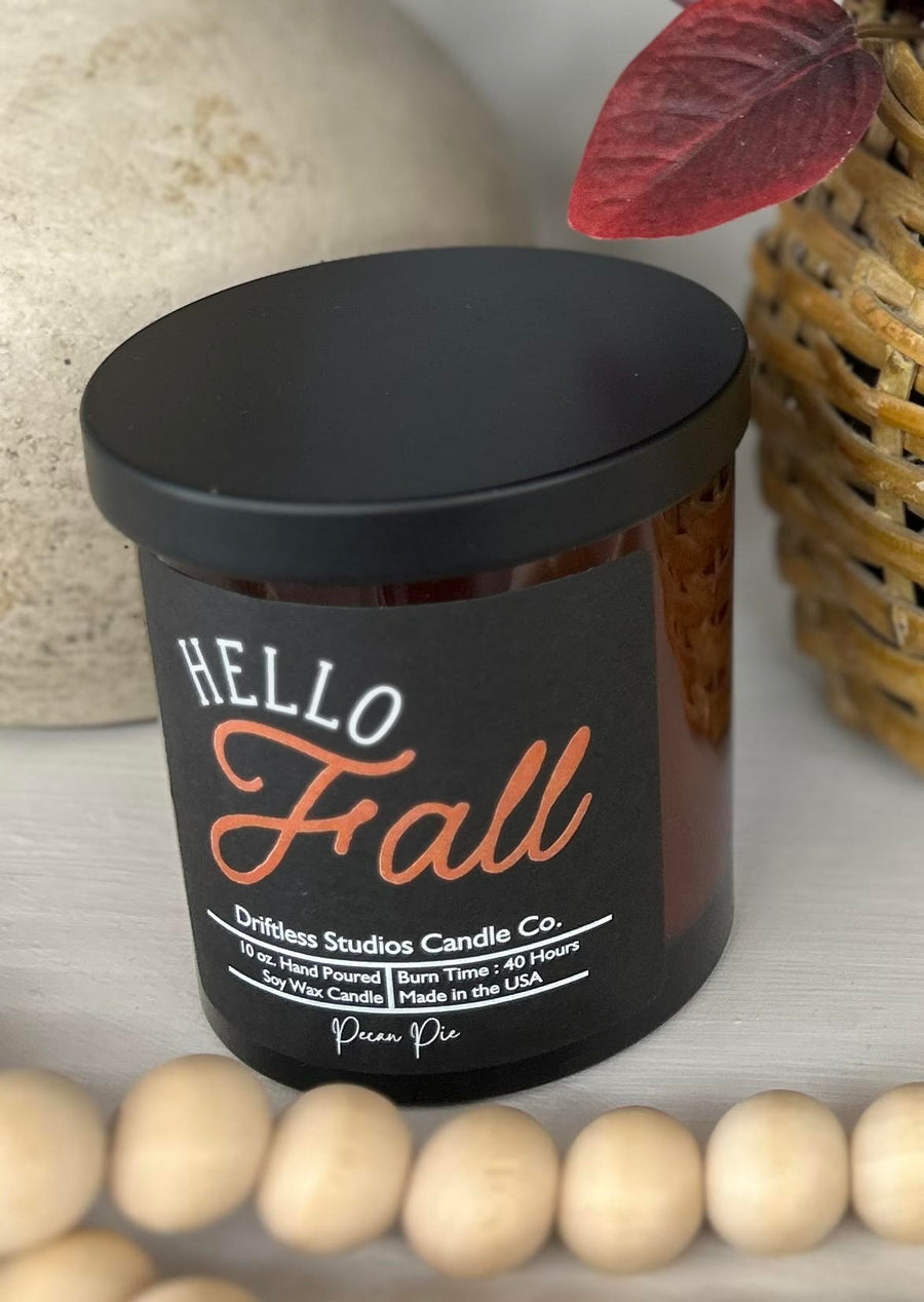 "hello fall" Pecan Pie Soy Candle