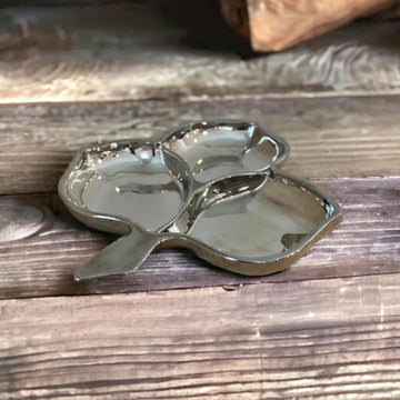 Metallic Leaf Dish