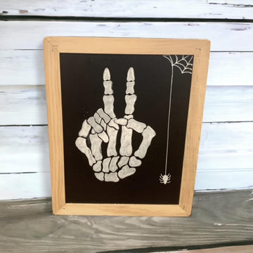 Peace Skeleton Slate