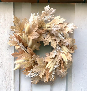 Light Brown Leaves Wreath