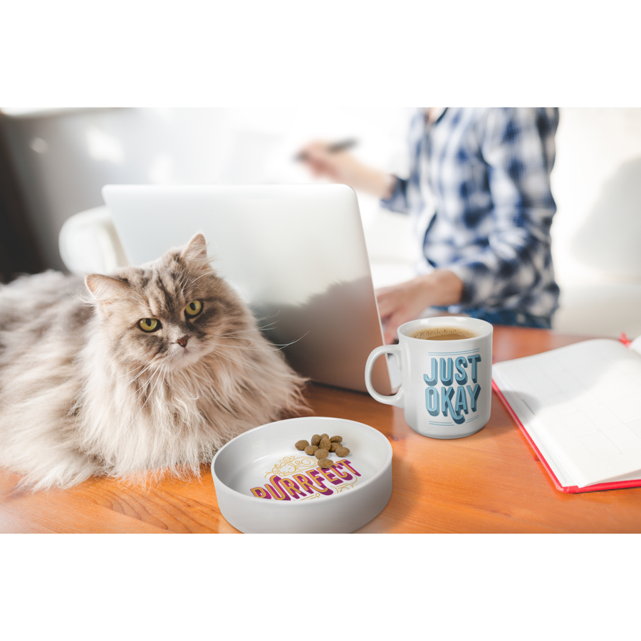 Howligans - Mug + Cat Bowl - Purrfect/Just Okay