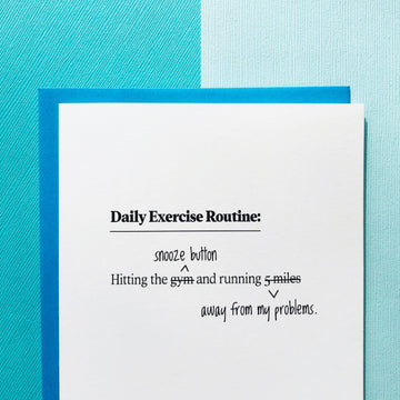 Daily Exercise Routine Card