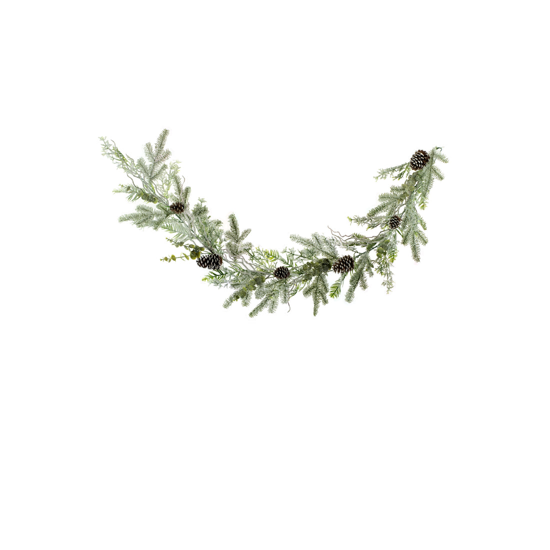 White Frosted Fir Evergreen Garland