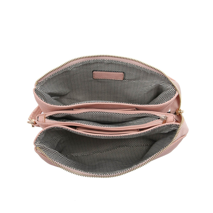 Izzy Crossbody with Chain Strap - Brown