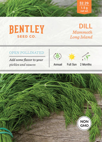 Dill, Long Island Mammoth Seed Packet (Anethum graveolens)