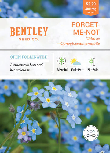 Forget Me Not Seed Packet (Cynoglossum amabile)