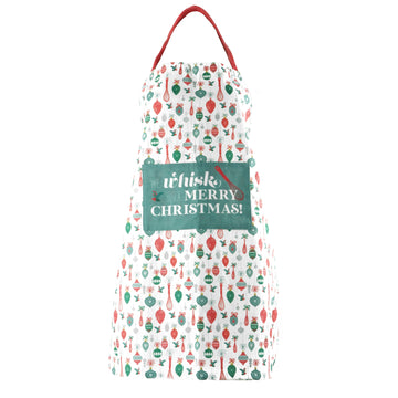 Krumbs Kitchen Farmhouse Holiday Aprons - We Whisk You A Merry Christmas
