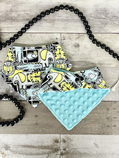 Safari Animals Baby Bib Bandana