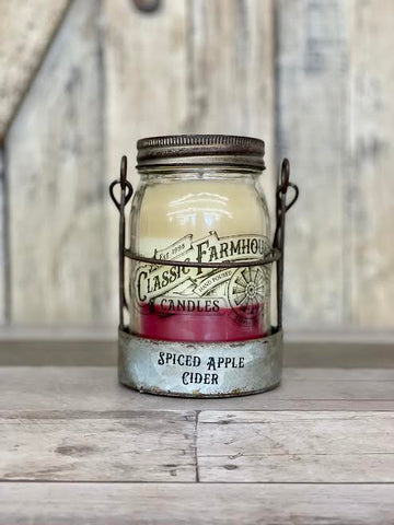 Classic Farmhouse Star Candle - Spiced Apple Cider