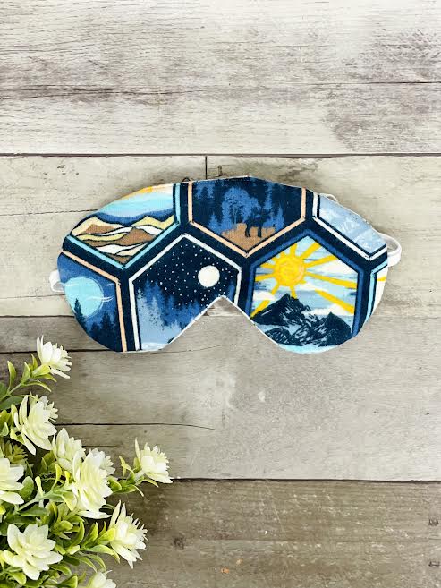 Camping Landmarks Sleep Mask