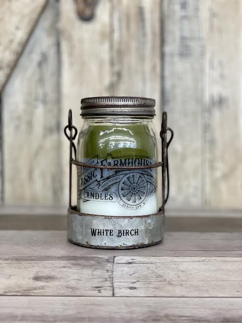 Classic Farmhouse Star Candle - White Birch