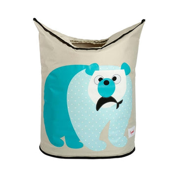 3 Sprouts Polar Bear Laundry Hamper