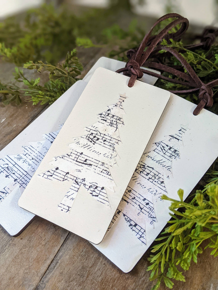 Sheet Music Tree Tag + Ornament