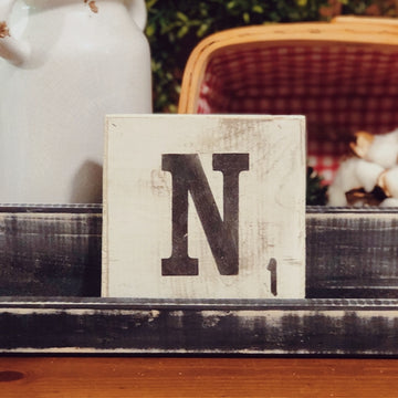 Letter Tile - N