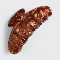 Kitsch Eco-Friendly Marble Claw Clip - Brown