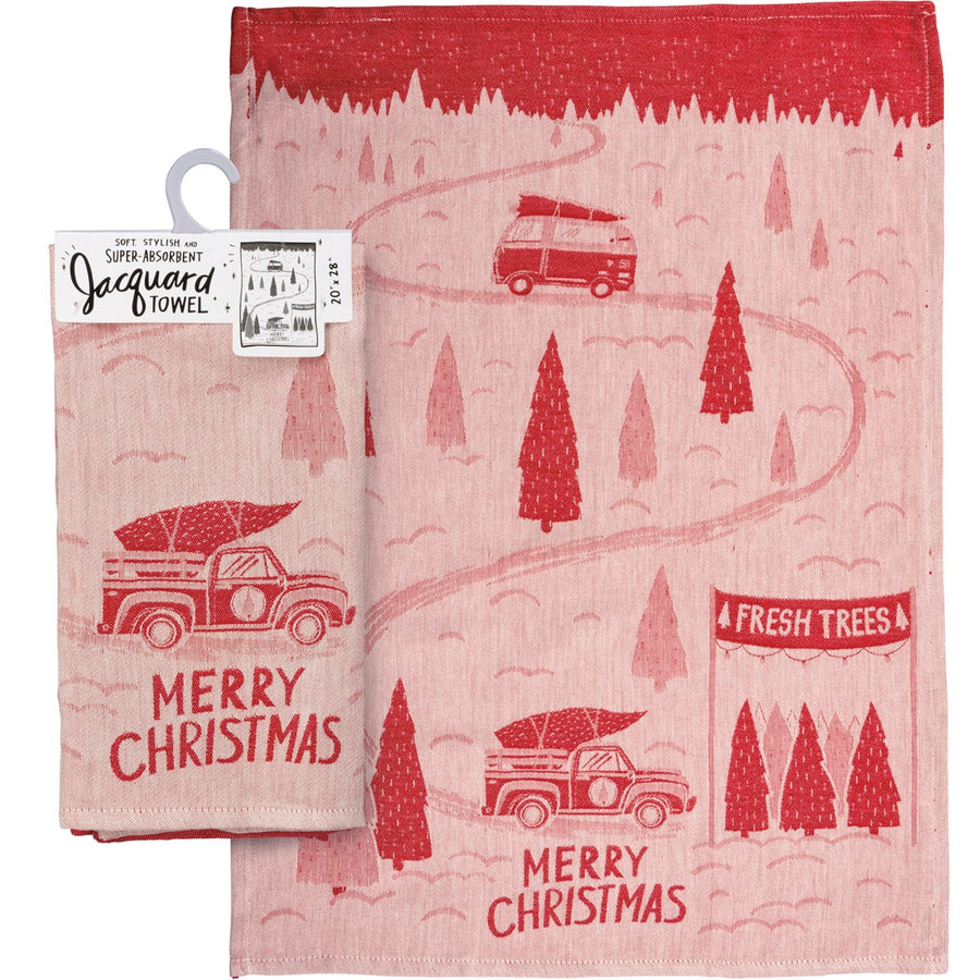 Truck & Tree Kitchen Towel