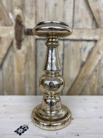 Mercury Glass Candle Stand