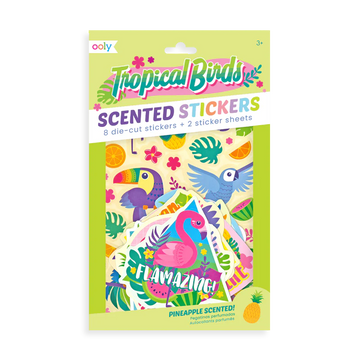 Tropical Birds Scented Stickers