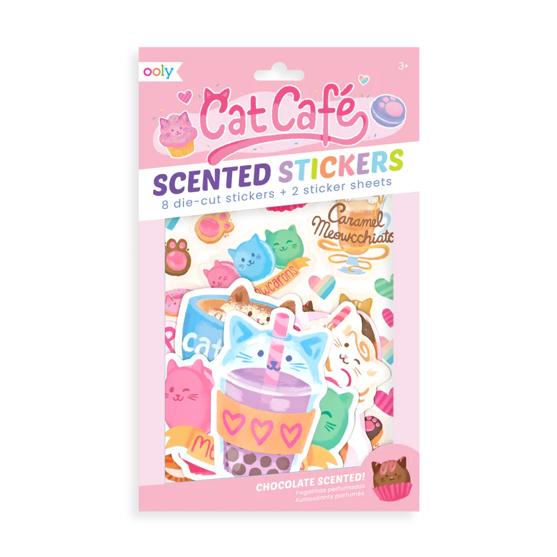 Cat Cafe Scented Stickers