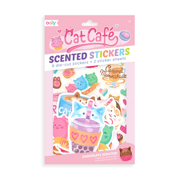 Cat Cafe Scented Stickers