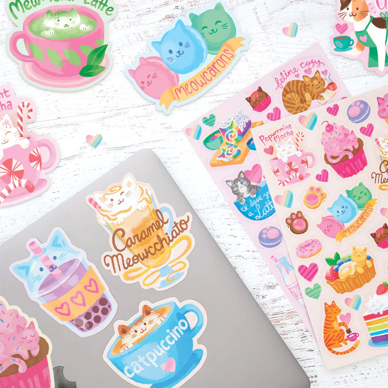 Cat Cafe Scented Stickers