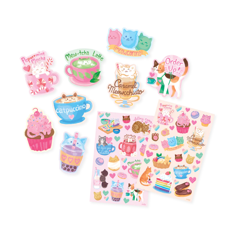 Cat Cafe Scented Stickers