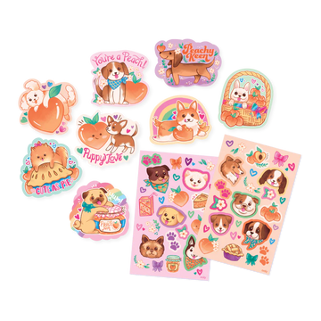 Puppies & Peaches Scented Stickers