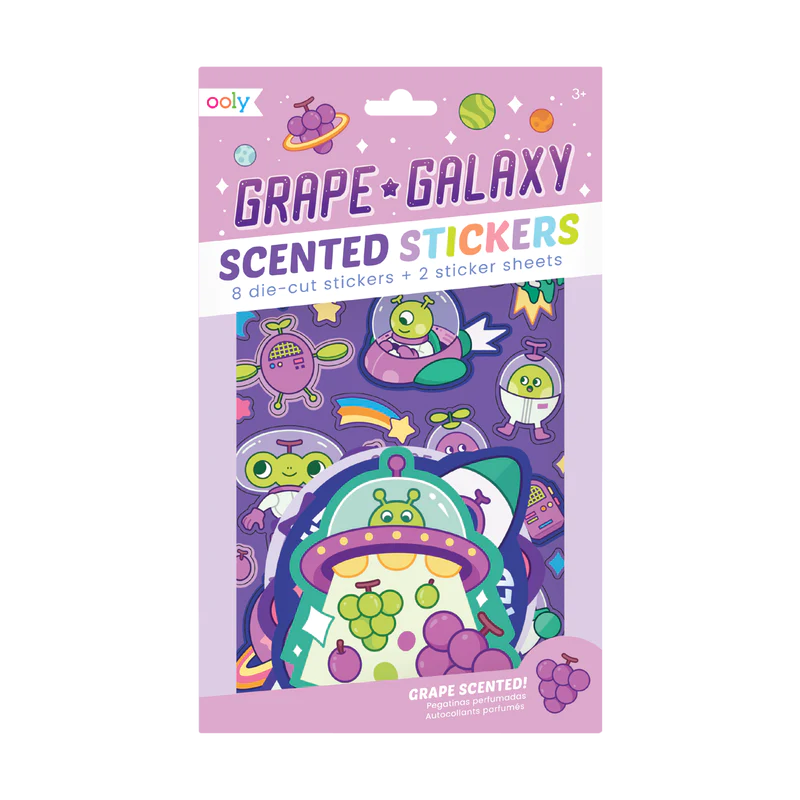 Grape Galaxy Scented Stickers