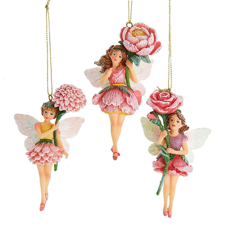 Resin Flower Fairy Ornament