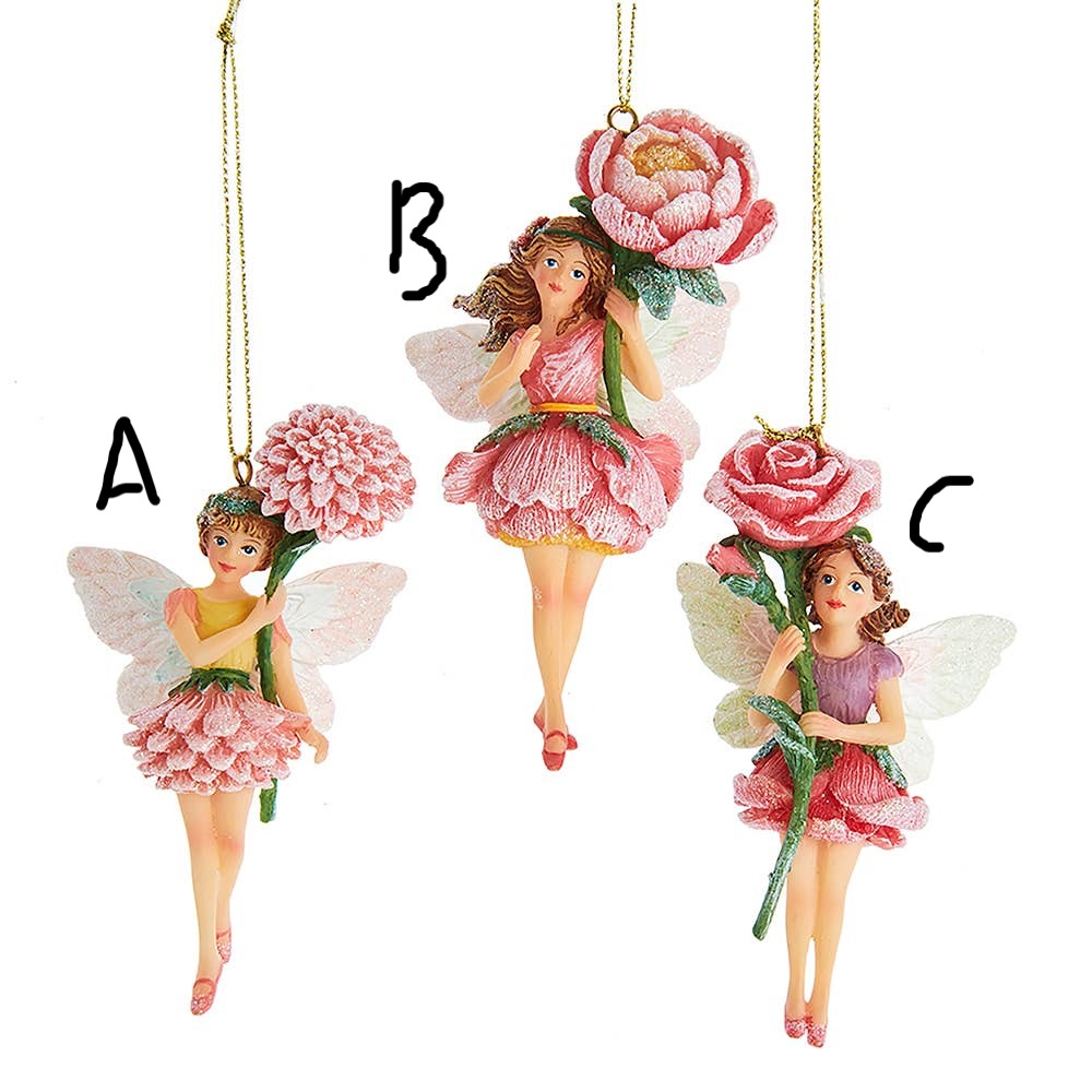 Resin Flower Fairy Ornament