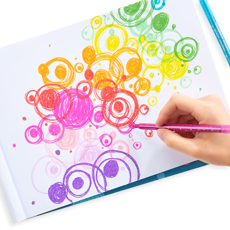 Rainbow Sparkle Glitter Markers - Set of 15