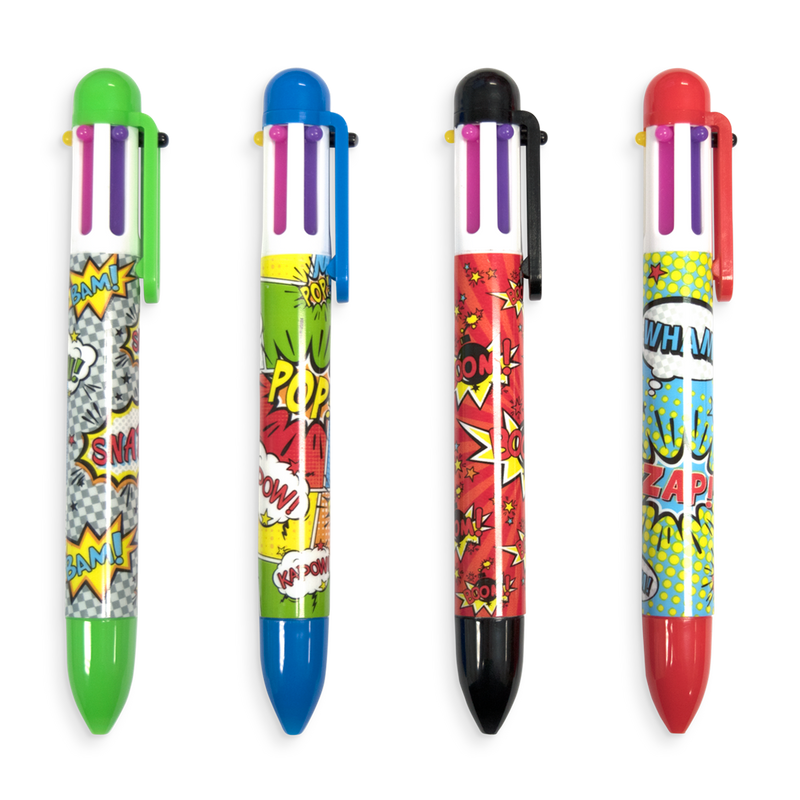 Multicolor Click Pen: Comic Attack